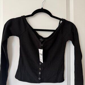 NWT Forever 21 black shirt